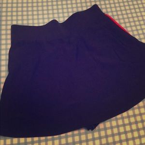 Zara trafaluc knit dark blue skirt